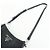 Borsa a tracolla PRADA in pelle Vitello Daino con logo triangolare Nero 1BH191 - vista 6