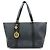 FENDI Borsa Tote e Borsa a Tracolla Zucchino in PVC e Pelle Nera 8BH215