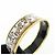 Hermès HERMES Email GM Bracciale Rigido Placcato Oro Carriage Azzurro Bianco - vista 8