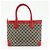 Borsa Tote GUCCI GG Canvas Leather Beige Rosso 002・1119 - vista 2