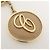 Chloé Portachiavi Chloe Logo in metallo e pelle Gold Beige - vista 5