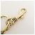 Chloé Portachiavi Chloe Logo in metallo e pelle Gold Beige - vista 6