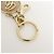 Chloé Portachiavi Chloe Logo in metallo e pelle Gold Beige - vista 7