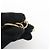 Chloé Portachiavi Chloe Logo in metallo e pelle Gold Beige - vista 8