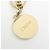 Chloé Portachiavi Chloe Logo in metallo e pelle Gold Beige - vista 9