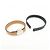 Hermès HERMES Serie Looping Bracciale in Pelle e Metallo Brown Black Silver - vista 14