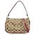 COACH Borsa a mano e a tracolla 2Way in pelle e tela Signature Beige Pink