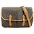 Louis Vuitton Monogram Canvas Gibeciere GM Shoulder Bag M42249