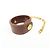 Hermès HERMES Portaguanti Nomad in pelle e metallo Charm Brown - vista 4