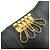 PRADA Logo Saffiano Leather 4 Ring Key Case Key Holder Black - view 20