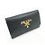 PRADA Logo Saffiano Leather 4 Ring Key Case Key Holder Black - view 4