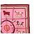 Hermès HERMES Carre 42 Set aus 2 Seidentüchern 100% Seide Rosa Bordeaux Hellblau - Ansicht 13
