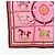 Hermès HERMES Carre 42 Set aus 2 Seidentüchern 100% Seide Rosa Bordeaux Hellblau - Ansicht 15