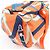 Hermès HERMES Airsilk Duffle 38 Borsa a Tracolla e a Mano in Pelle e Seta Arancione - vista 16