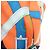 Hermès HERMES Airsilk Duffle 38 Borsa a Tracolla e a Mano in Pelle e Seta Arancione - vista 18
