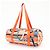 Hermès HERMES Airsilk Duffle 38 Borsa a Tracolla e a Mano in Pelle e Seta Arancione - vista 3