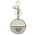 Portachiavi con charm in pelle Saffiano con logo Triangle PRADA Argento 1TL489