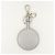 Portachiavi con charm in pelle Saffiano con logo Triangle PRADA Argento 1TL489 - vista 2