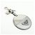 Portachiavi con charm in pelle Saffiano con logo Triangle PRADA Argento 1TL489 - vista 4