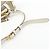 Borsa a tracolla in pelle jacquard logo PRADA Beige White 1BH089 - vista 10