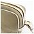 Borsa a tracolla in pelle jacquard logo PRADA Beige White 1BH089 - vista 17