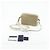 Borsa a tracolla in pelle jacquard logo PRADA Beige White 1BH089 - vista 23