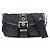 Borsa a tracolla PRADA in nylon e pelle Saffiano con logo triangolare Nero BT0464
