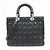 Borsa a mano 2Way Christian Dior Cannage Large in pelle d'agnello nera - vista 2