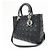 Borsa a mano 2Way Christian Dior Cannage Large in pelle d'agnello nera - vista 3
