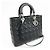 Borsa a mano 2Way Christian Dior Cannage Large in pelle d'agnello nera - vista 4