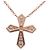 Collana Croce Trapezio GRAFF Diamante K18 750PG Oro Rosa - vista 2