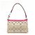 Borsa COACH Poppy Signature Nylon Leather Beige Pink - vista 2