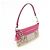Borsa COACH Poppy Signature Nylon Leather Beige Pink - vista 4