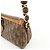 Borsa a tracolla Christian Dior Romantic Trotter in PVC e pelle Marrone - vista 14