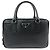Borsa a mano Boston PRADA in pelle Saffiano con logo a triangolo Nero