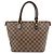 Borsa Tote Louis Vuitton Damier Ebene Saleya PM Canvas Leather N51183