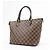 Borsa Tote Louis Vuitton Damier Ebene Saleya PM Canvas Leather N51183 - vista 3
