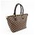 Borsa Tote Louis Vuitton Damier Ebene Saleya PM Canvas Leather N51183 - vista 4