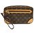 Louis Vuitton Monogram Marly Dragonne GM Clutch Bag Brown M51825