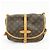 Borsa a tracolla Louis Vuitton Monogram Saumur 30 Canvas Brown M42256 - vista 2