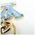 Louis Vuitton LV Gloss Metal Key Ring Bag Charm Blue M02590 - vista 11