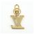 Louis Vuitton LV Gloss Metal Key Ring Bag Charm Blue M02590 - vista 2