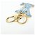 Louis Vuitton LV Gloss Metal Key Ring Bag Charm Blue M02590 - vista 6