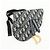 Borsa Saddle Christian Dior Oblique Jacquard e Pelle Borsa a Vita Blu Navy - vista 4