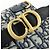 Borsa Saddle Christian Dior Oblique Jacquard e Pelle Borsa a Vita Blu Navy - vista 7