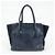 PRADA Triangle Logo Leder 2Way Bag Tote Bag Handtasche Navy B2625M - Ansicht 2
