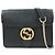 Borsa a tracolla in pelle con catena GUCCI Interlocking G Nera 510304