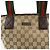 Borsa Tote e Borsa a Mano GUCCI Sherry GG Canvas Leather Brown 131228 - vista 15