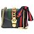 GUCCI Sylvie Sherry Borsa a tracolla in pelle con catena Nera 431666