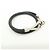 Hermès HERMES Jumbo Choker Double Tour Bracciale in Pelle e Metallo Nero Argento - vista 4